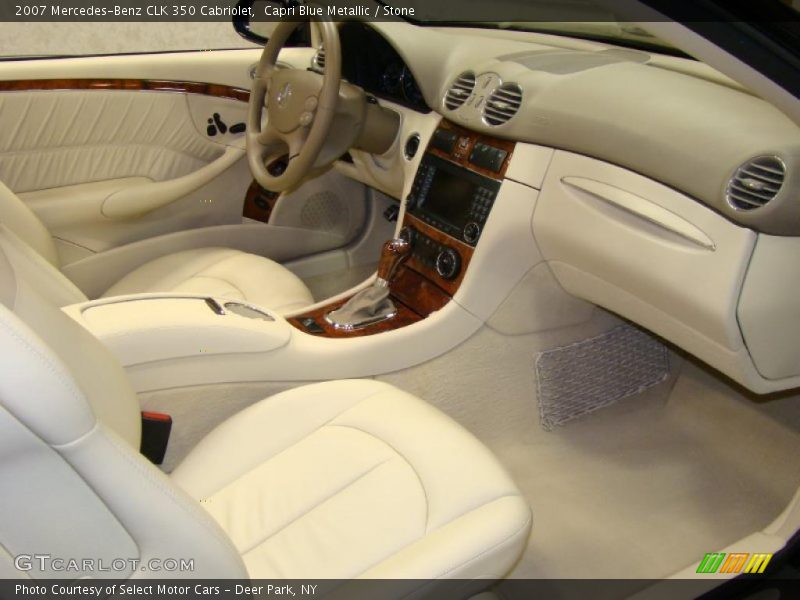 Capri Blue Metallic / Stone 2007 Mercedes-Benz CLK 350 Cabriolet