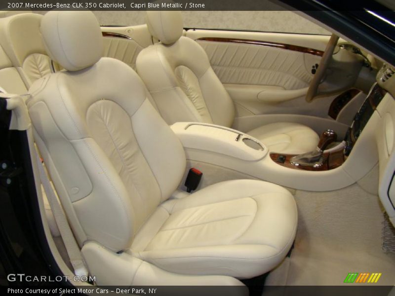 Capri Blue Metallic / Stone 2007 Mercedes-Benz CLK 350 Cabriolet
