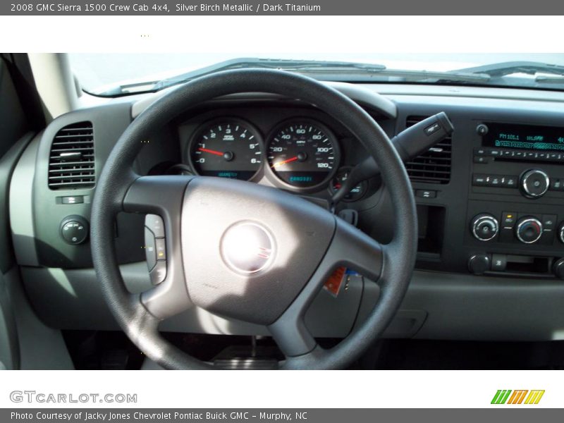 Silver Birch Metallic / Dark Titanium 2008 GMC Sierra 1500 Crew Cab 4x4