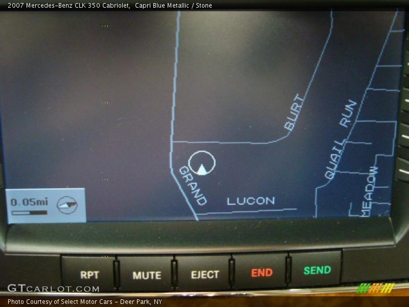 Capri Blue Metallic / Stone 2007 Mercedes-Benz CLK 350 Cabriolet