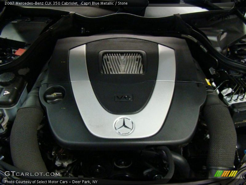 Capri Blue Metallic / Stone 2007 Mercedes-Benz CLK 350 Cabriolet