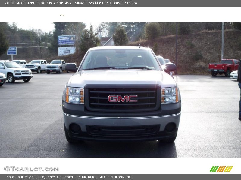 Silver Birch Metallic / Dark Titanium 2008 GMC Sierra 1500 Crew Cab 4x4