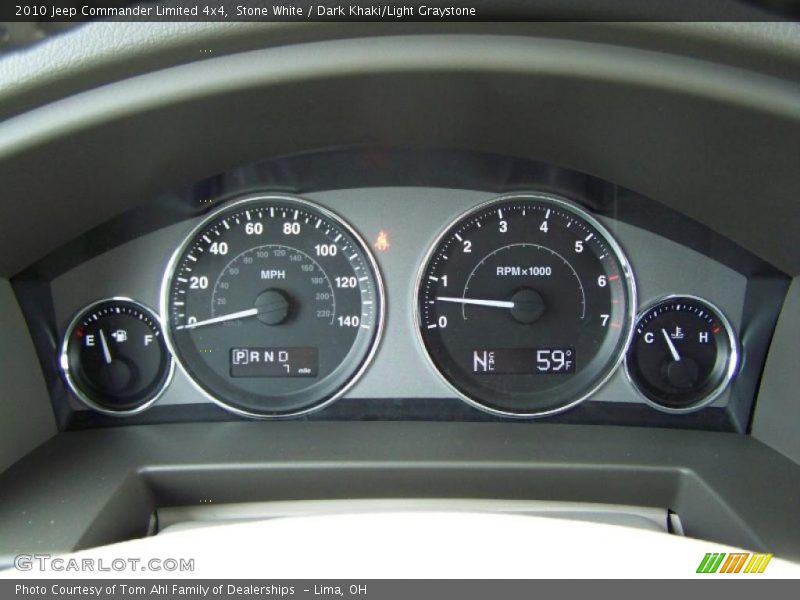 Stone White / Dark Khaki/Light Graystone 2010 Jeep Commander Limited 4x4