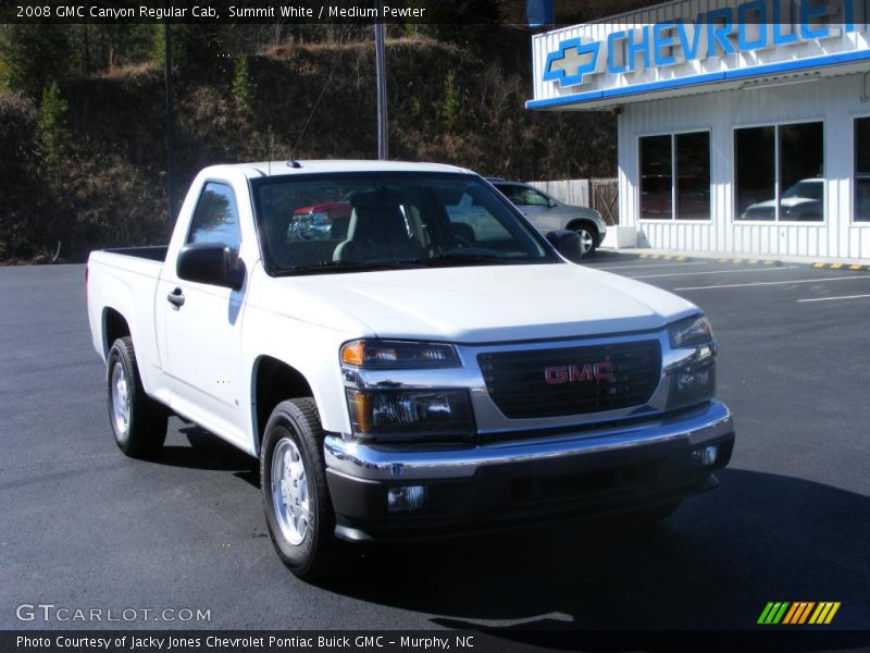 Summit White / Medium Pewter 2008 GMC Canyon Regular Cab