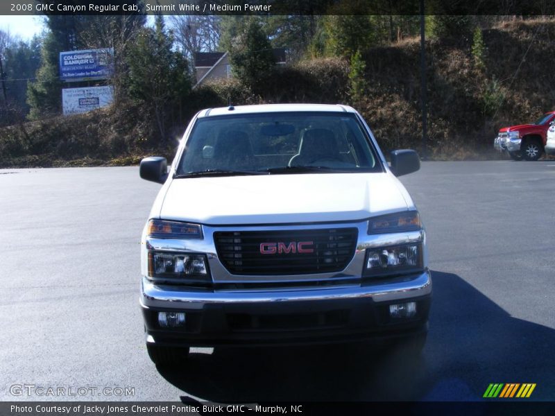 Summit White / Medium Pewter 2008 GMC Canyon Regular Cab