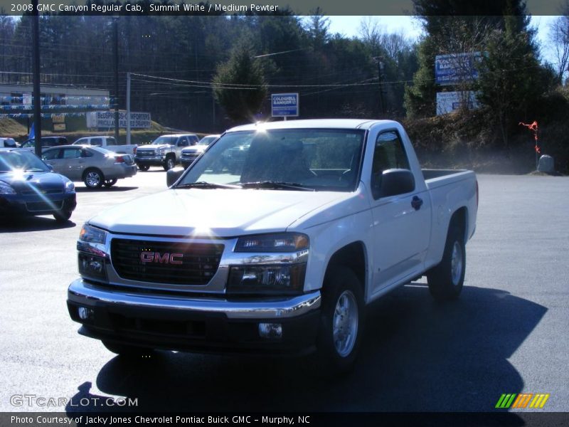 Summit White / Medium Pewter 2008 GMC Canyon Regular Cab