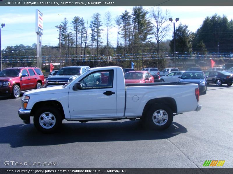 Summit White / Medium Pewter 2008 GMC Canyon Regular Cab