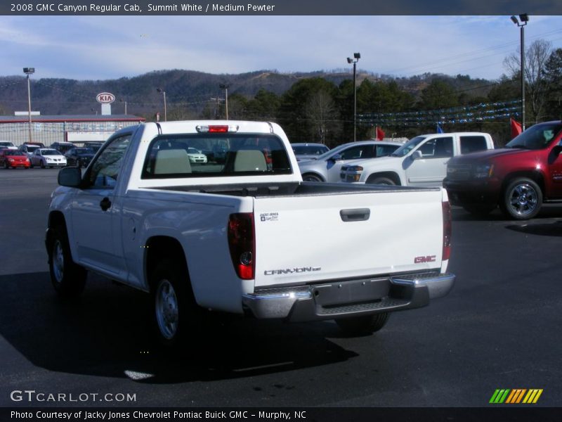 Summit White / Medium Pewter 2008 GMC Canyon Regular Cab