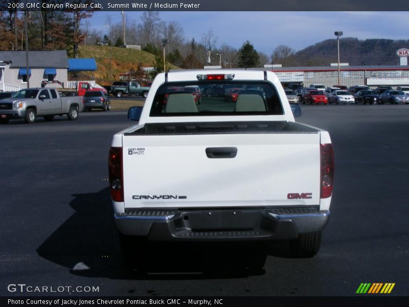 Summit White / Medium Pewter 2008 GMC Canyon Regular Cab