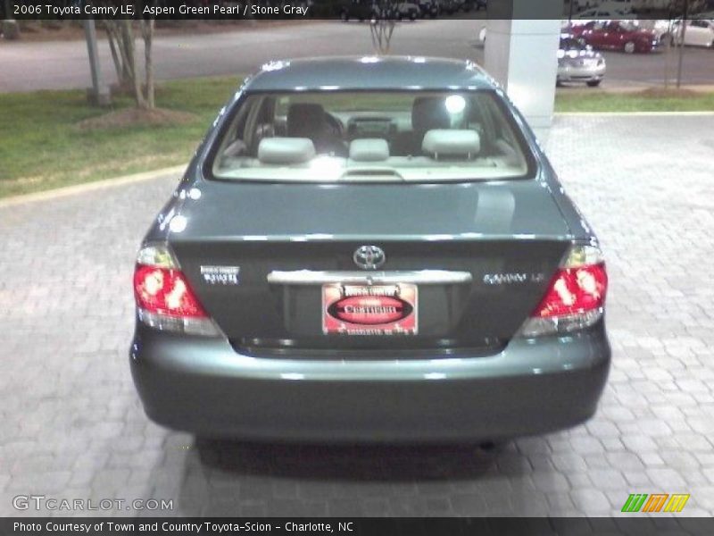 Aspen Green Pearl / Stone Gray 2006 Toyota Camry LE