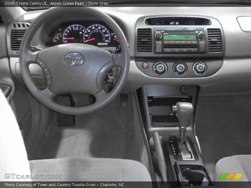 Aspen Green Pearl / Stone Gray 2006 Toyota Camry LE
