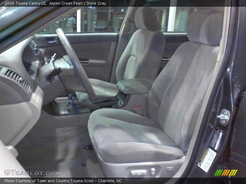 Aspen Green Pearl / Stone Gray 2006 Toyota Camry LE
