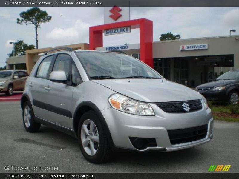 Quicksilver Metallic / Black 2008 Suzuki SX4 Crossover