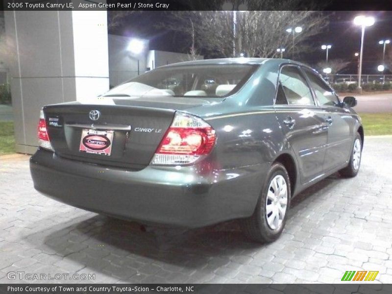Aspen Green Pearl / Stone Gray 2006 Toyota Camry LE