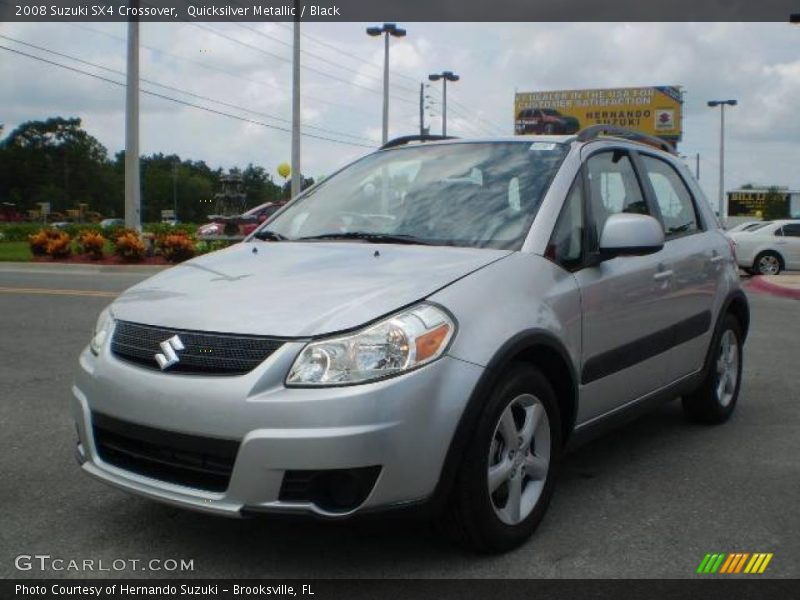 Quicksilver Metallic / Black 2008 Suzuki SX4 Crossover