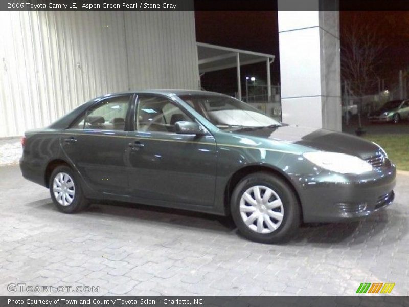 Aspen Green Pearl / Stone Gray 2006 Toyota Camry LE