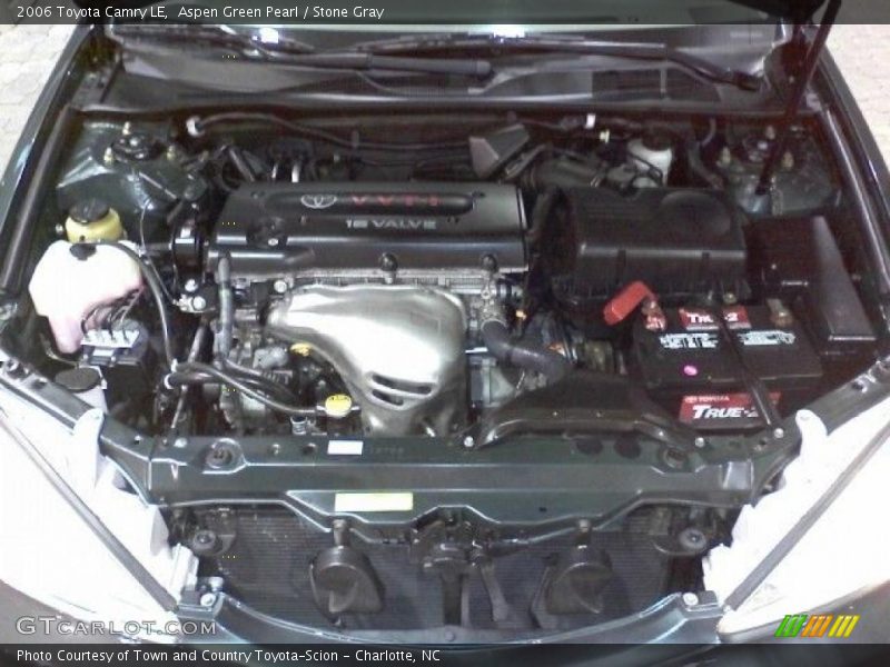 Aspen Green Pearl / Stone Gray 2006 Toyota Camry LE