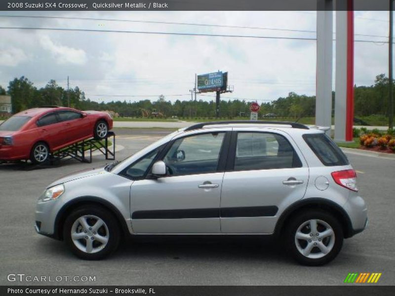 Quicksilver Metallic / Black 2008 Suzuki SX4 Crossover