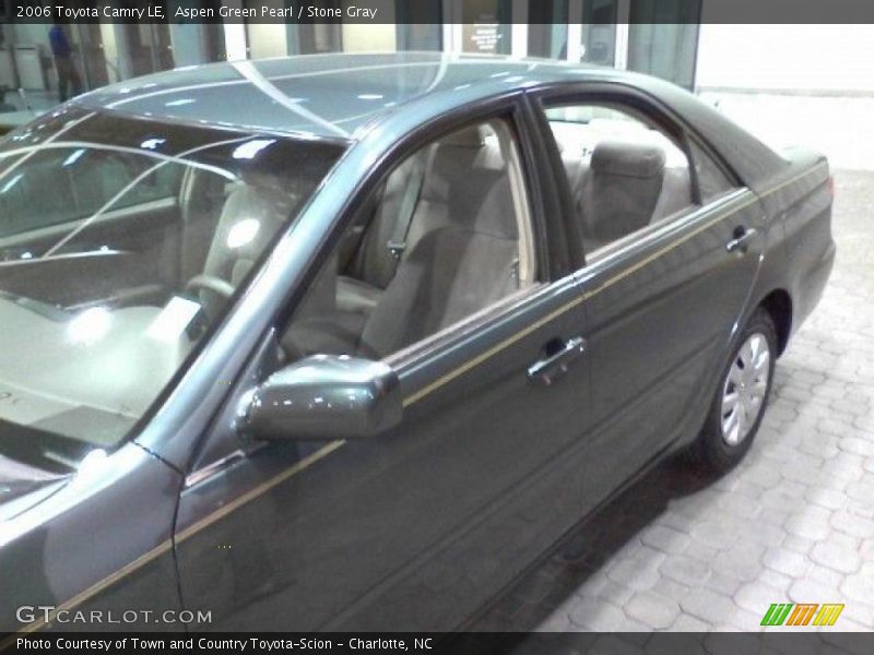 Aspen Green Pearl / Stone Gray 2006 Toyota Camry LE