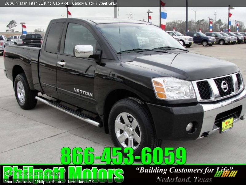 Galaxy Black / Steel Gray 2006 Nissan Titan SE King Cab 4x4