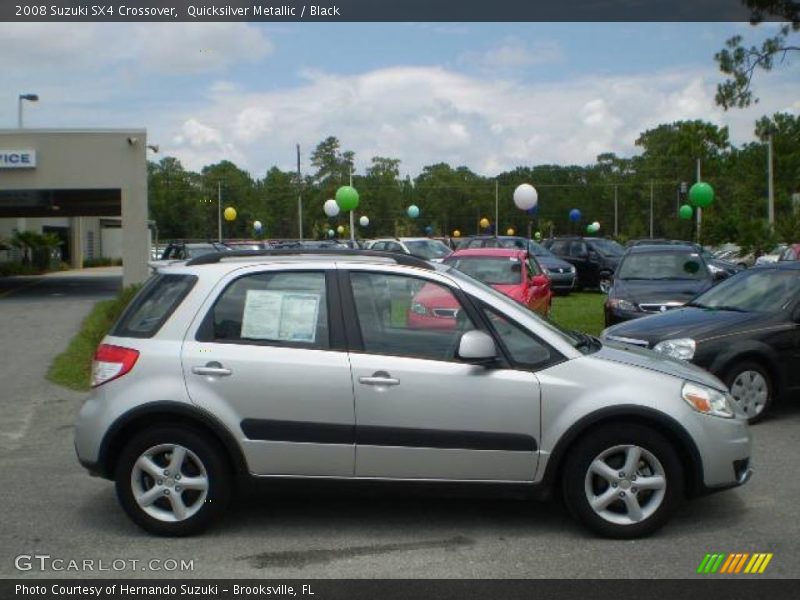 Quicksilver Metallic / Black 2008 Suzuki SX4 Crossover