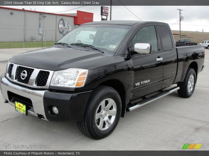 Galaxy Black / Steel Gray 2006 Nissan Titan SE King Cab 4x4
