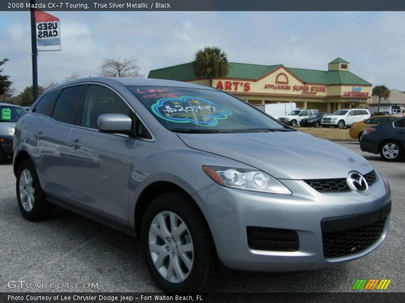 True Silver Metallic / Black 2008 Mazda CX-7 Touring