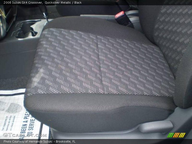 Quicksilver Metallic / Black 2008 Suzuki SX4 Crossover