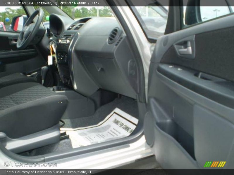 Quicksilver Metallic / Black 2008 Suzuki SX4 Crossover