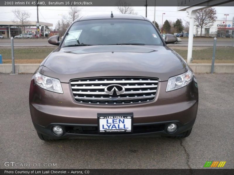 Beryllium 16 / Brick/Black 2003 Infiniti FX 45 AWD