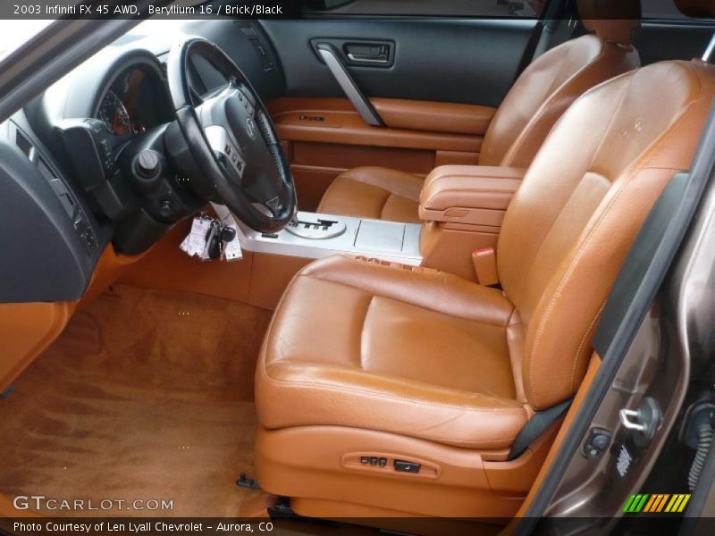 Beryllium 16 / Brick/Black 2003 Infiniti FX 45 AWD