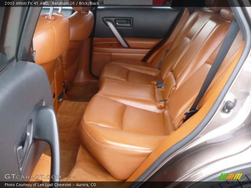 Beryllium 16 / Brick/Black 2003 Infiniti FX 45 AWD