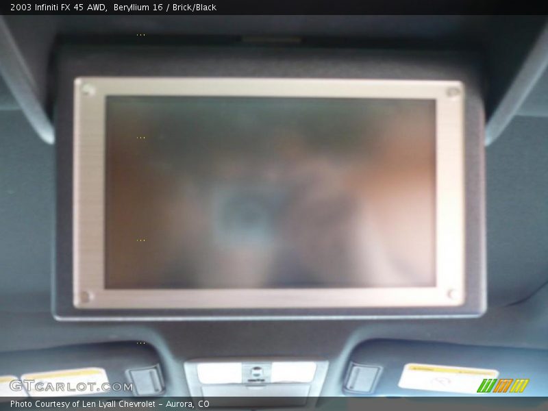 Beryllium 16 / Brick/Black 2003 Infiniti FX 45 AWD