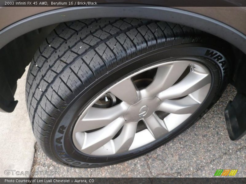 Beryllium 16 / Brick/Black 2003 Infiniti FX 45 AWD