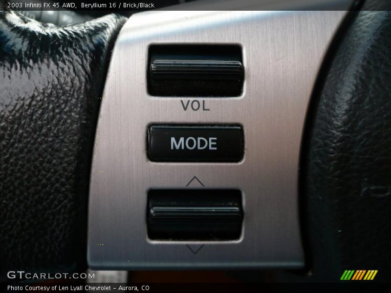 Beryllium 16 / Brick/Black 2003 Infiniti FX 45 AWD