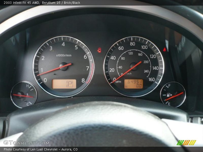 Beryllium 16 / Brick/Black 2003 Infiniti FX 45 AWD