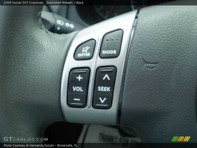 Quicksilver Metallic / Black 2008 Suzuki SX4 Crossover