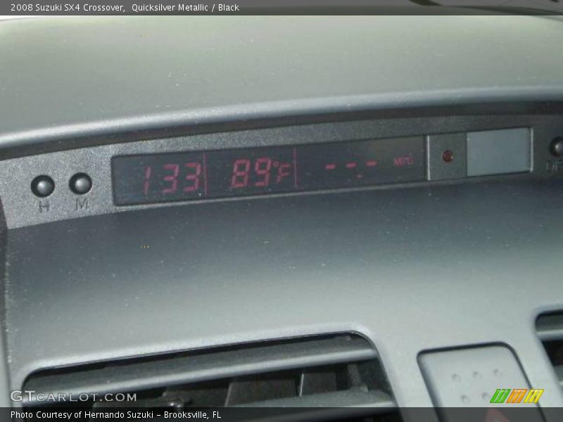 Quicksilver Metallic / Black 2008 Suzuki SX4 Crossover
