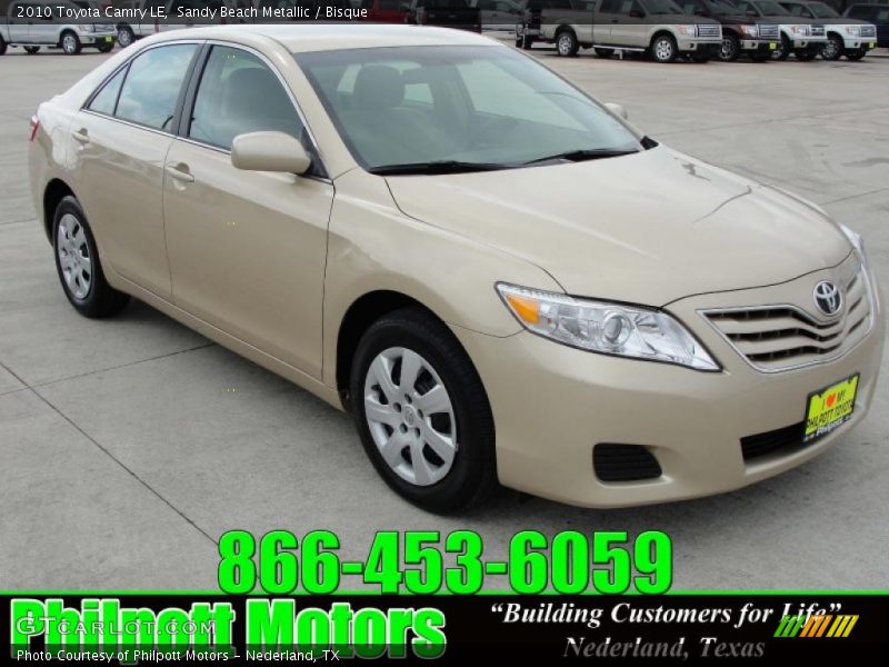 Sandy Beach Metallic / Bisque 2010 Toyota Camry LE