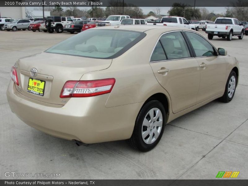 Sandy Beach Metallic / Bisque 2010 Toyota Camry LE
