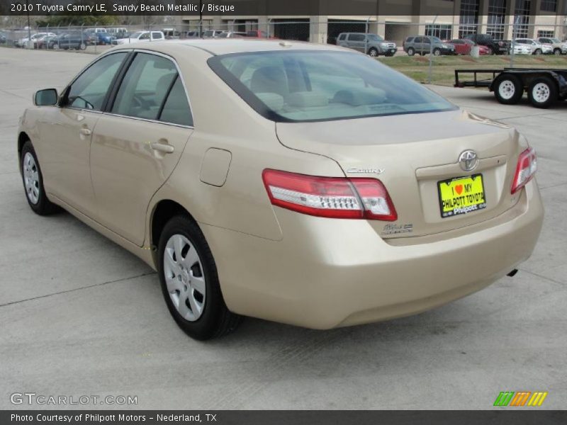 Sandy Beach Metallic / Bisque 2010 Toyota Camry LE
