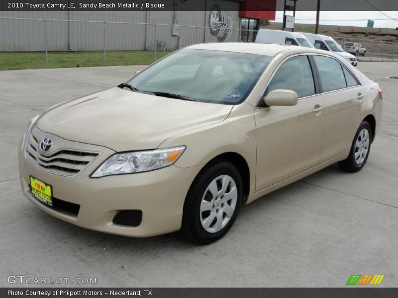 Sandy Beach Metallic / Bisque 2010 Toyota Camry LE