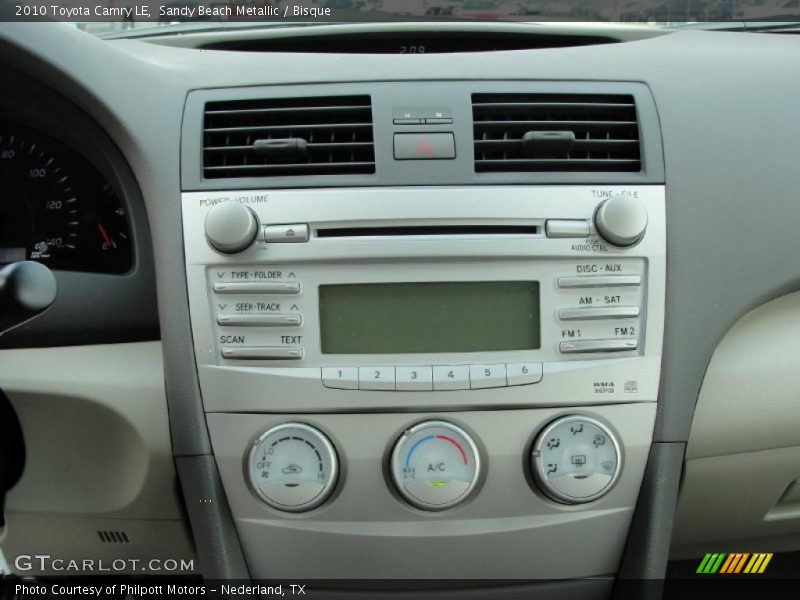 Sandy Beach Metallic / Bisque 2010 Toyota Camry LE