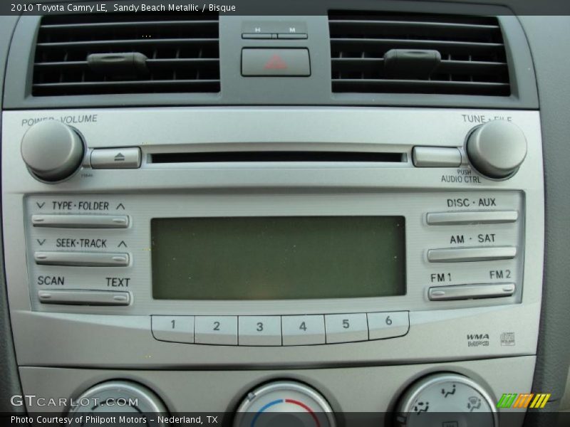 Sandy Beach Metallic / Bisque 2010 Toyota Camry LE