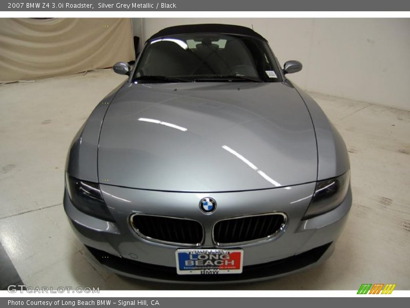 Silver Grey Metallic / Black 2007 BMW Z4 3.0i Roadster
