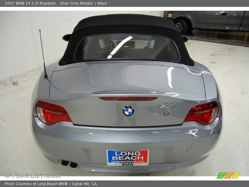 Silver Grey Metallic / Black 2007 BMW Z4 3.0i Roadster