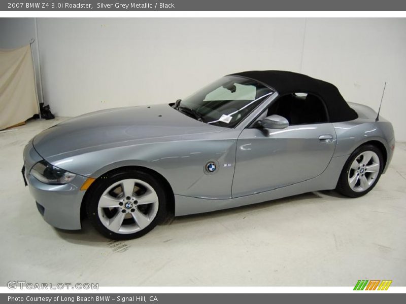 Silver Grey Metallic / Black 2007 BMW Z4 3.0i Roadster