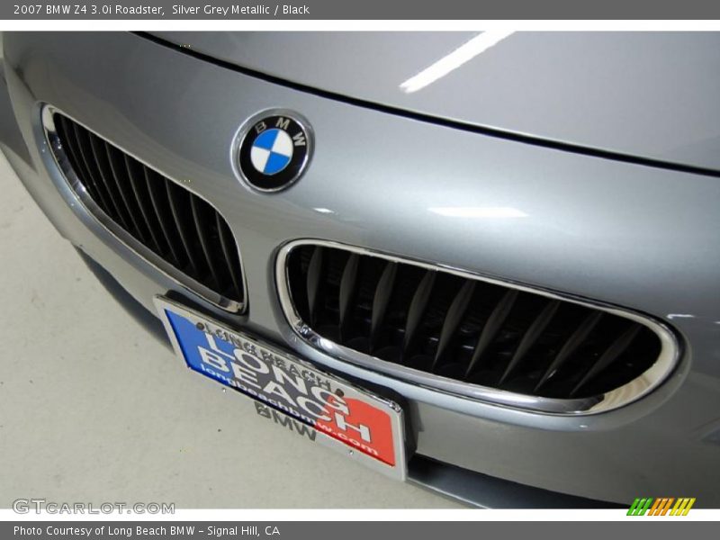 Silver Grey Metallic / Black 2007 BMW Z4 3.0i Roadster