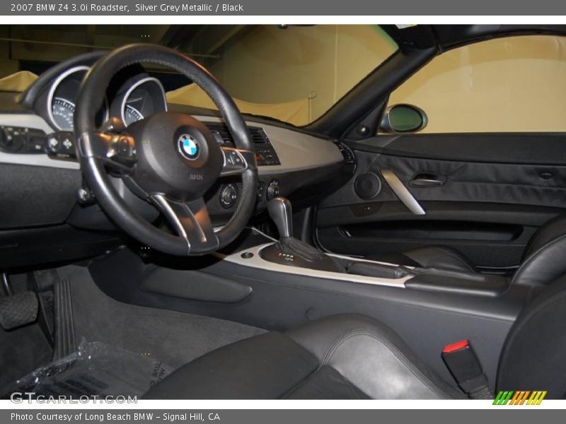 Silver Grey Metallic / Black 2007 BMW Z4 3.0i Roadster