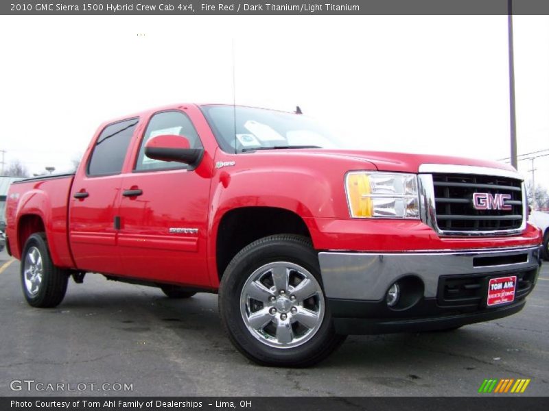 Fire Red / Dark Titanium/Light Titanium 2010 GMC Sierra 1500 Hybrid Crew Cab 4x4